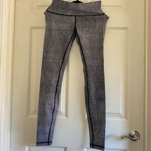 lululemon athletica Black and White Leggings